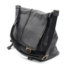 BORSA TRACOLLA ECOPELLE VINTAGE NERA 