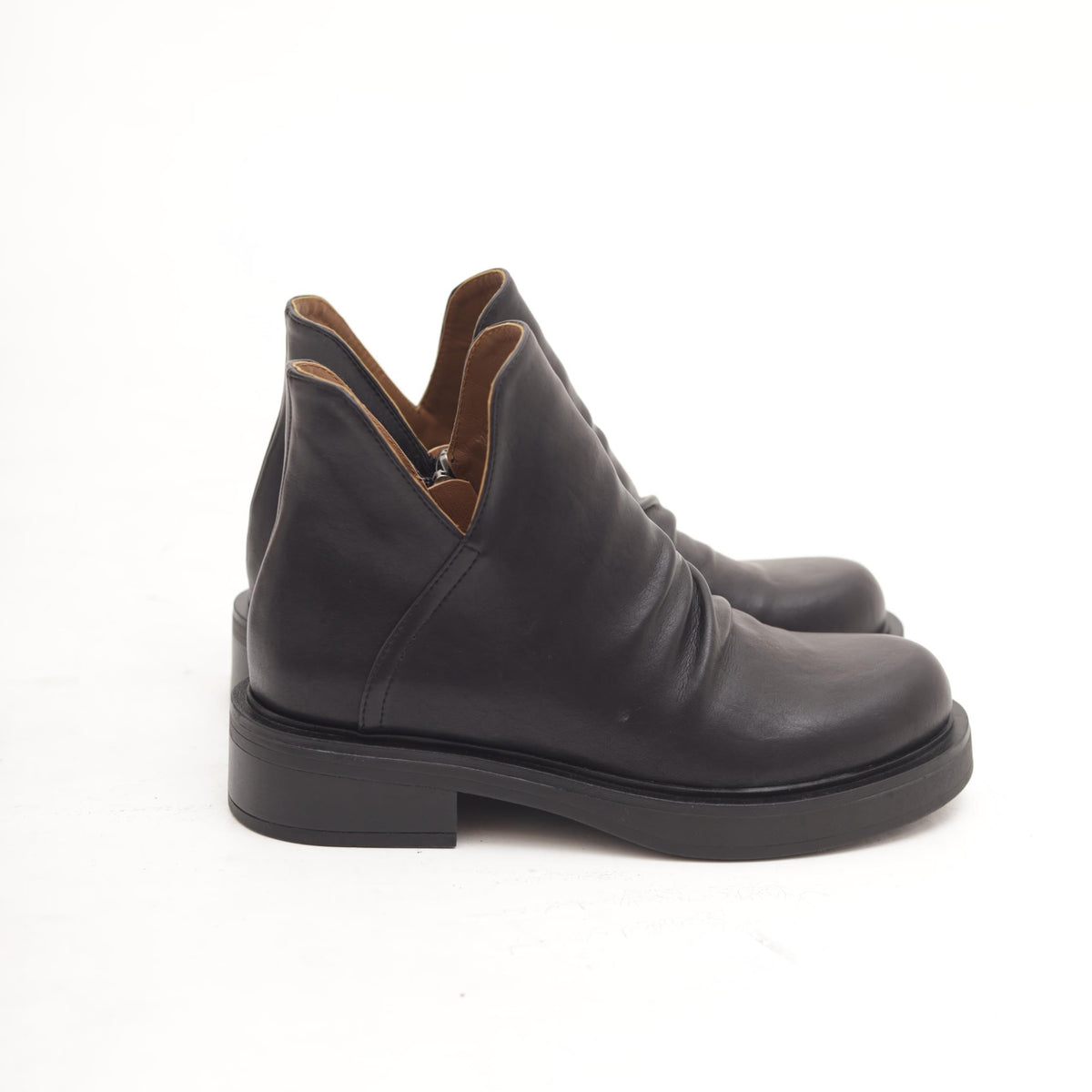 STIVALETTO ARRICCIATO NERO 