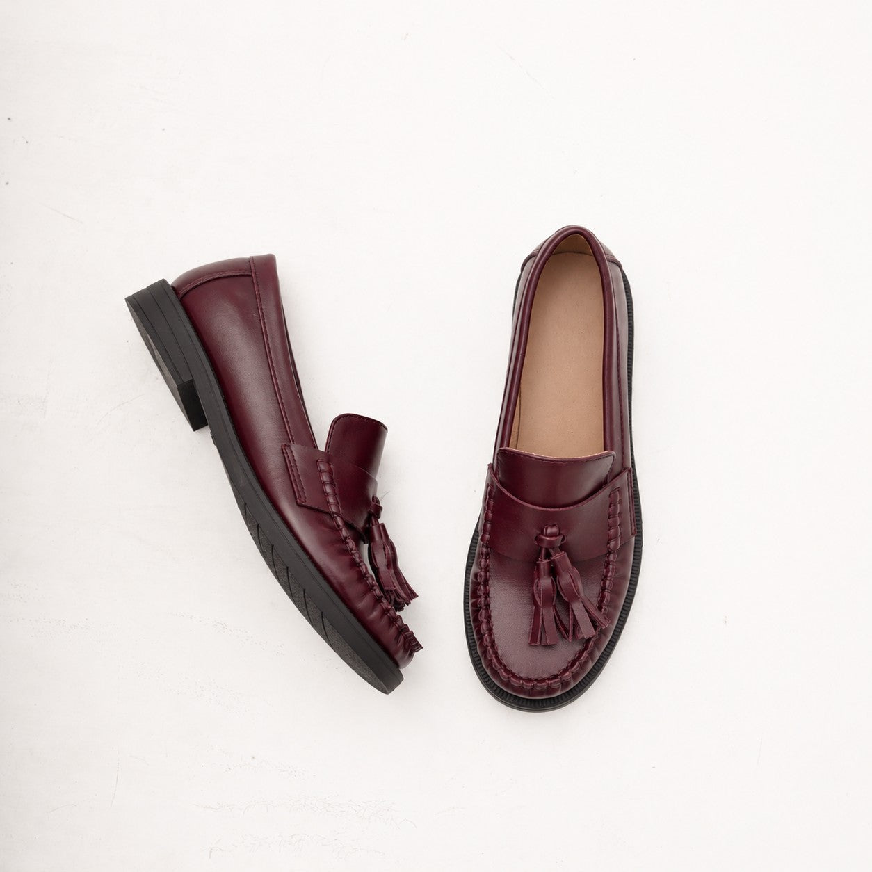 MOCASSINO NAPPINE BORDEAUX 