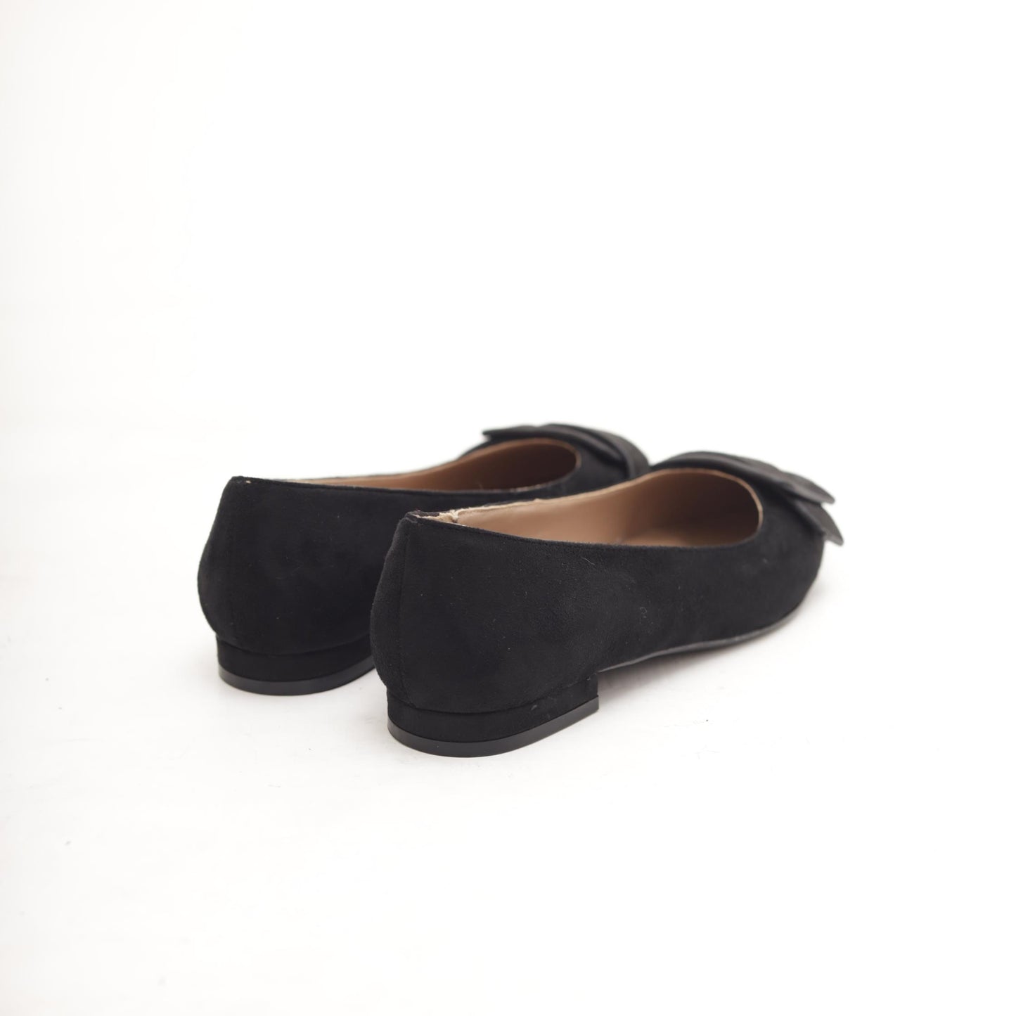 DECOLLETE FLAT MAXI FIBBIA NERO 