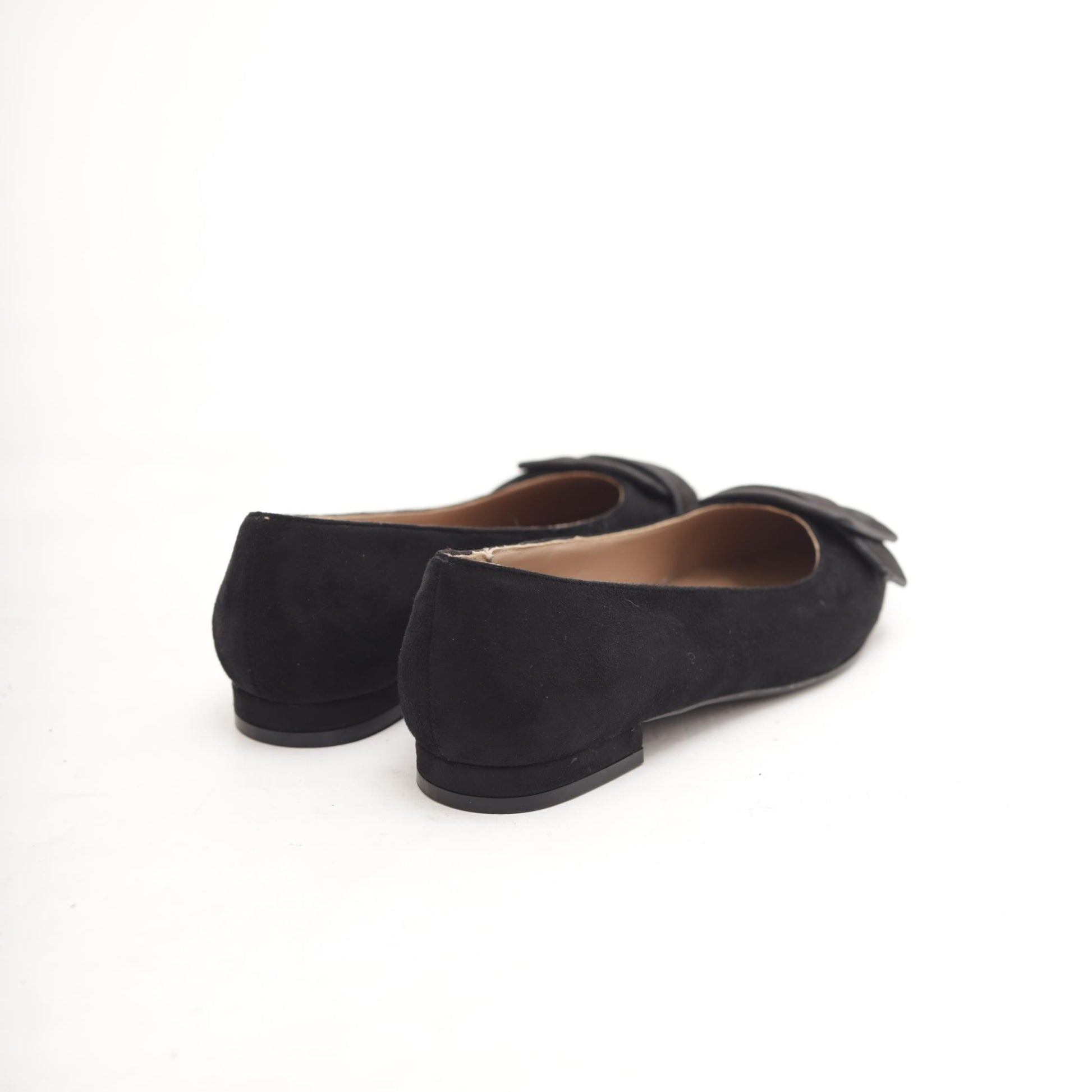 DECOLLETE FLAT MAXI FIBBIA NERO 