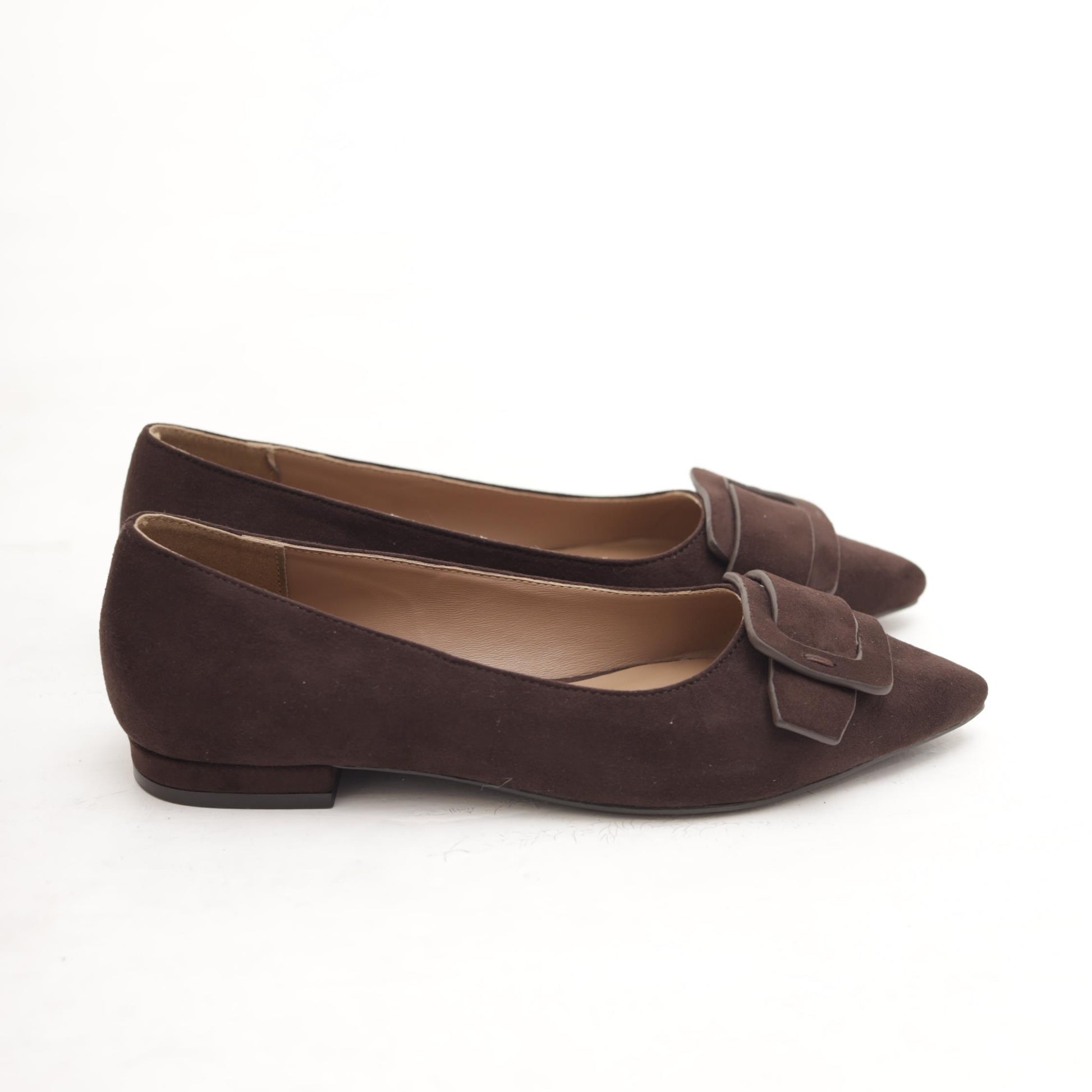DECOLLETE FLAT MAXI FIBBIA TESTA DI MORO 