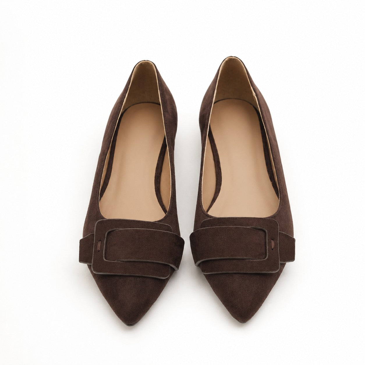 DECOLLETE FLAT MAXI FIBBIA TESTA DI MORO 