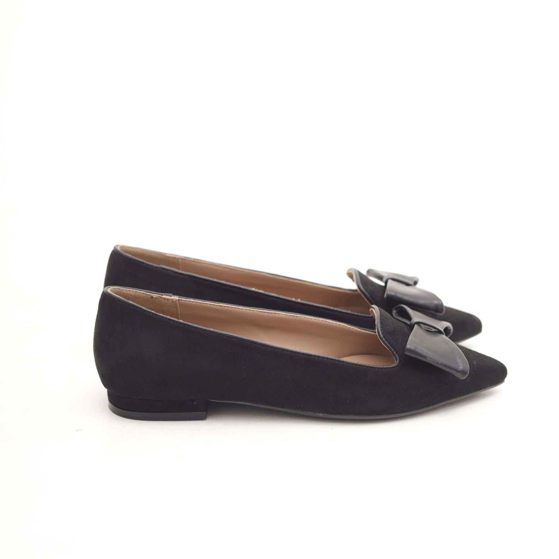 DECOLLETE FLAT FIOCCO NERO 