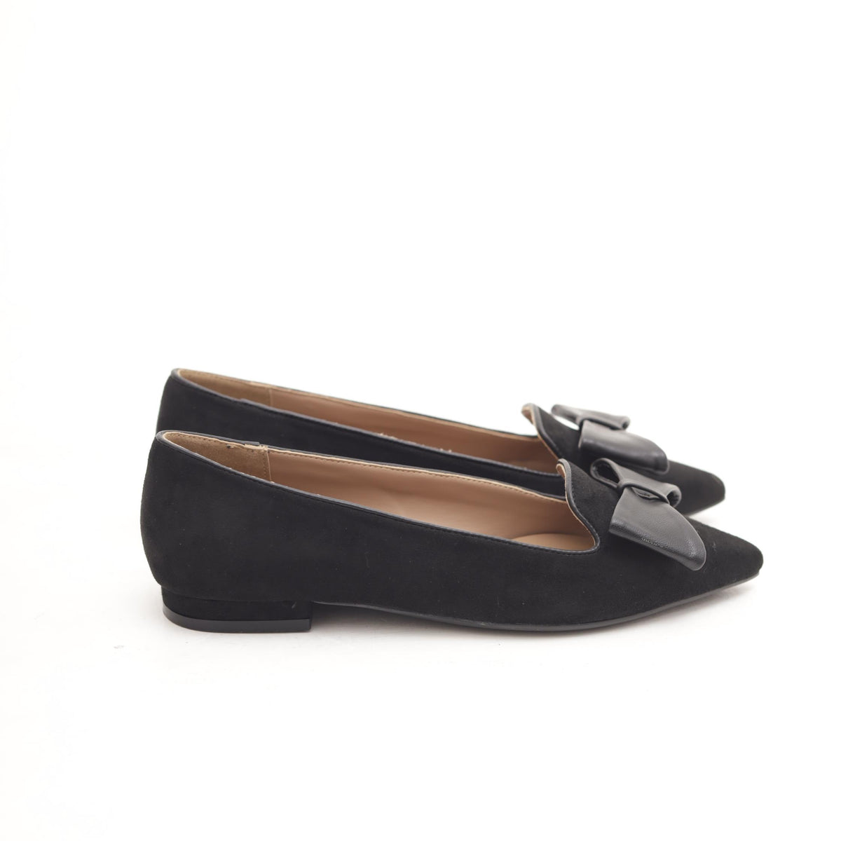 DECOLLETE FLAT FIOCCO NERO 