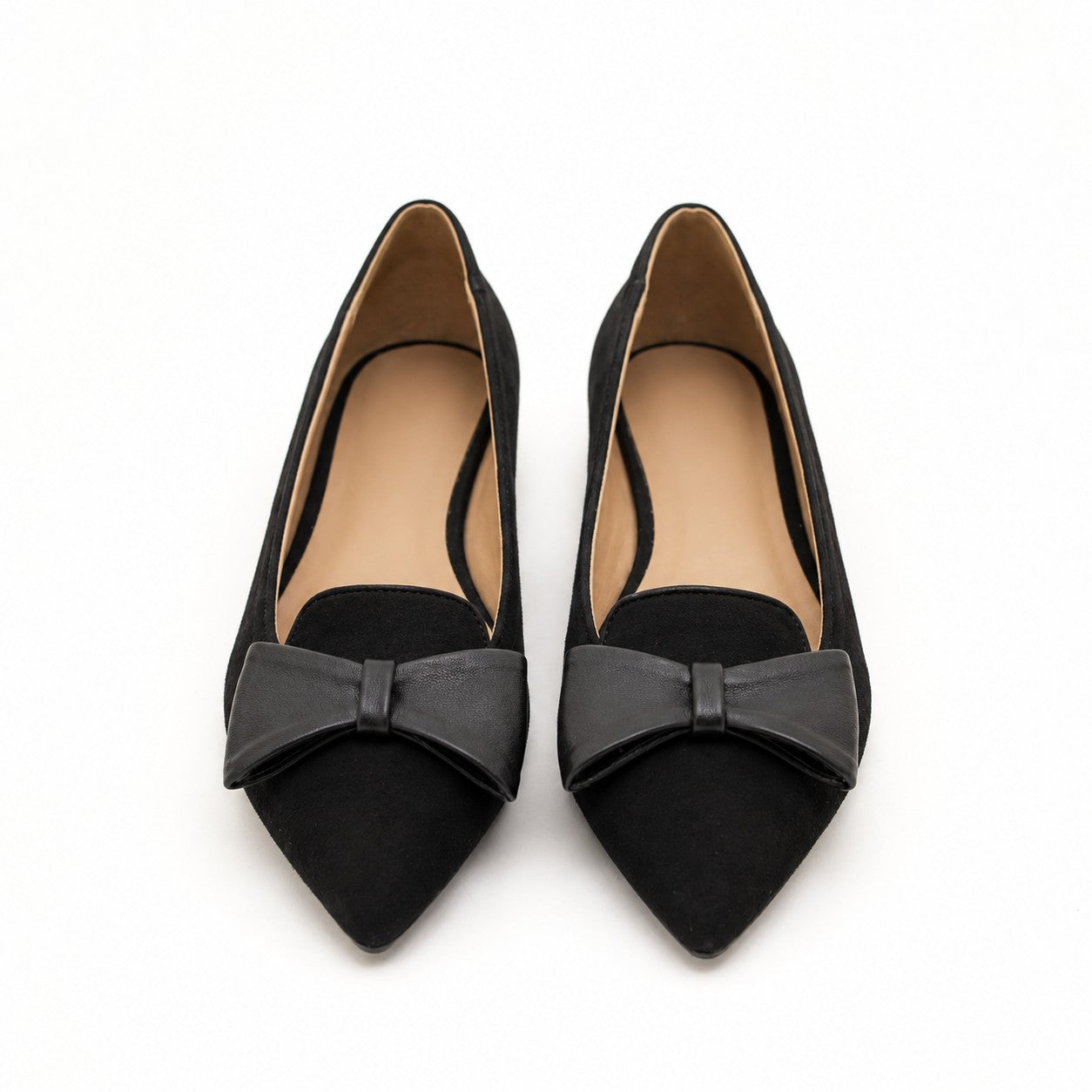 DECOLLETE FLAT FIOCCO NERO 