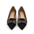 DECOLLETE FLAT FIOCCO NERO 