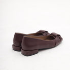 DECOLLETE FLAT NODO BORDEAUX 