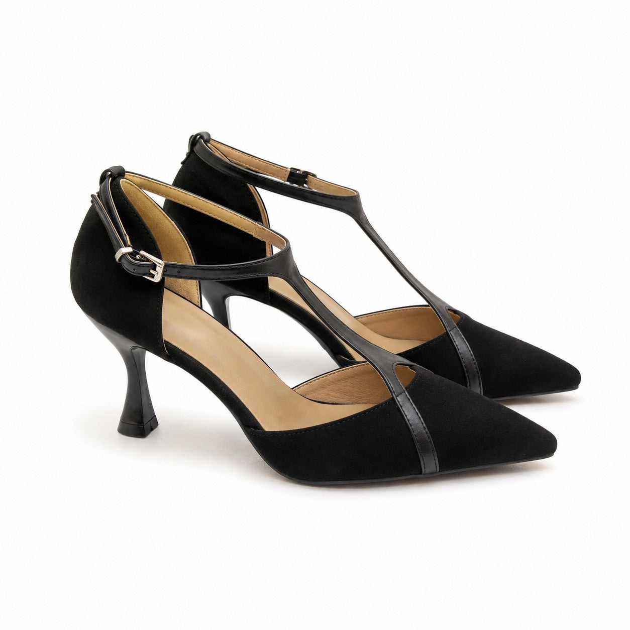 DECOLLETE T-BAR NERO 
