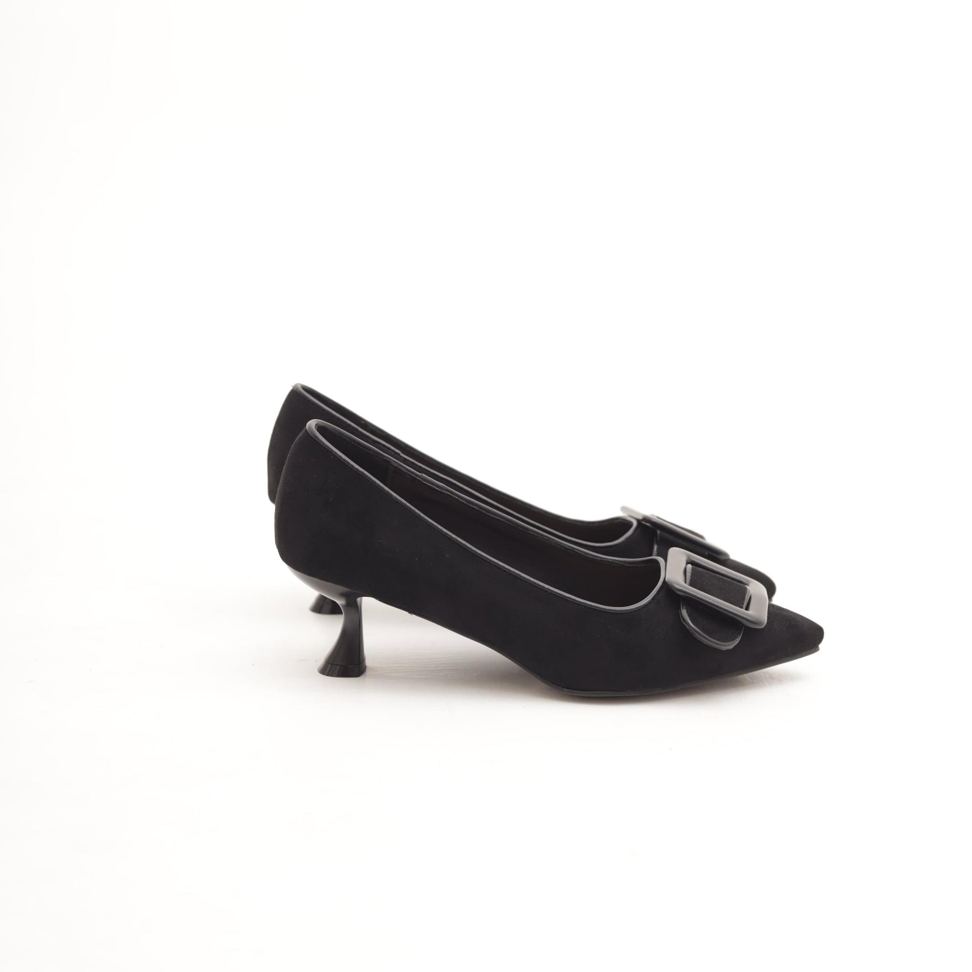 DECOLLETE MAXI FIBBIA NERO 
