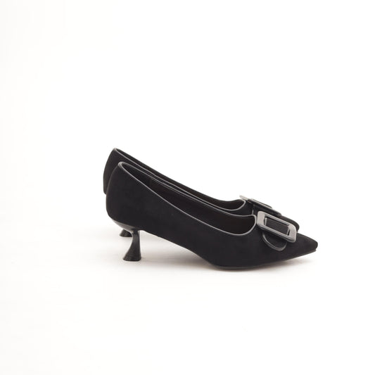 DECOLLETE MAXI FIBBIA NERO 
