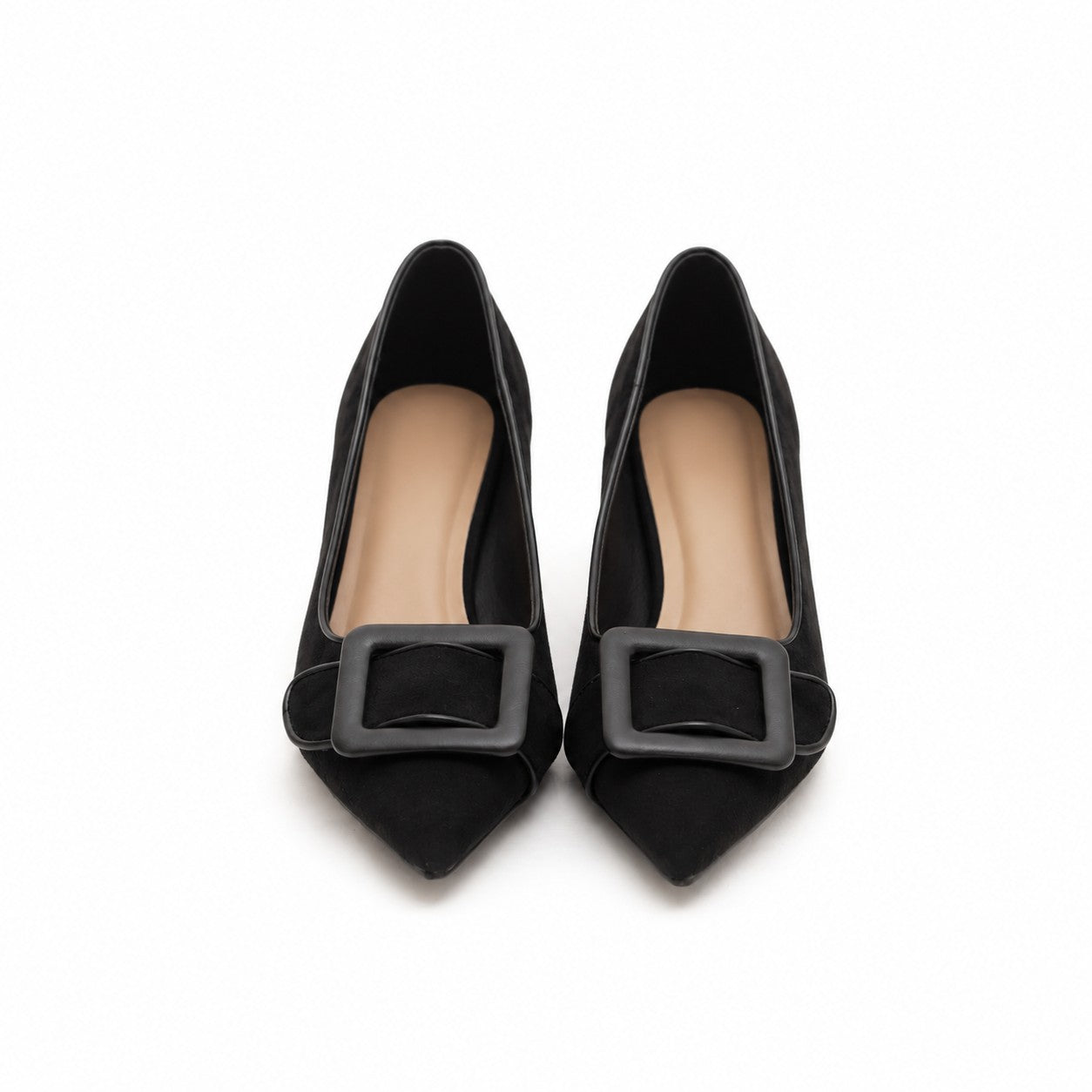 DECOLLETE MAXI FIBBIA NERO 