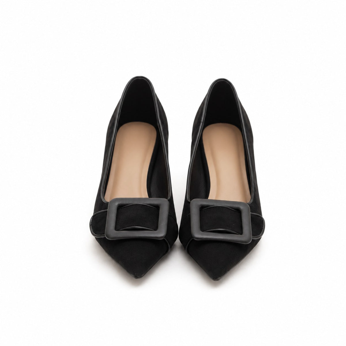 DECOLLETE MAXI FIBBIA NERO 
