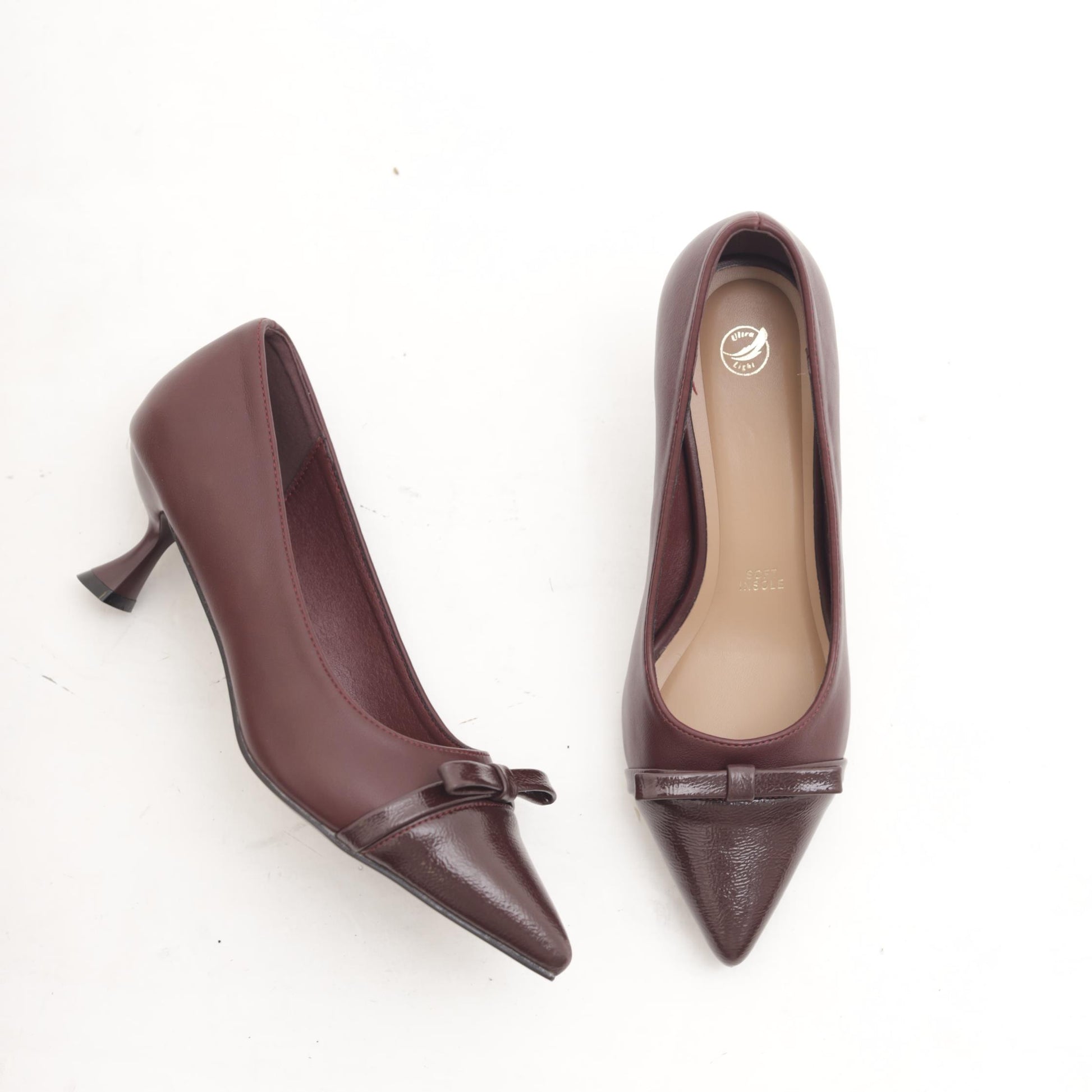 DECOLLETE FIOCCO BORDEAUX 