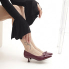 DECOLLETE FIOCCO BORDEAUX 