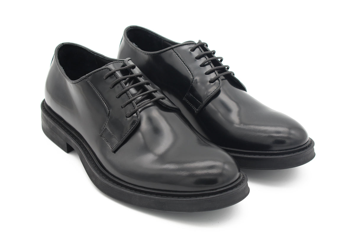 DERBY NERA IN PELLE LISCIA 