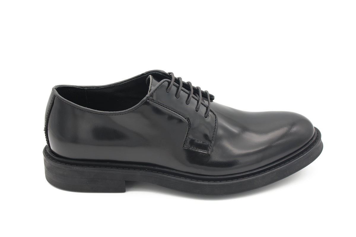 DERBY NERA IN PELLE LISCIA 