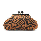 BORSA PASTICCINO ZEBRATA MARRONE 