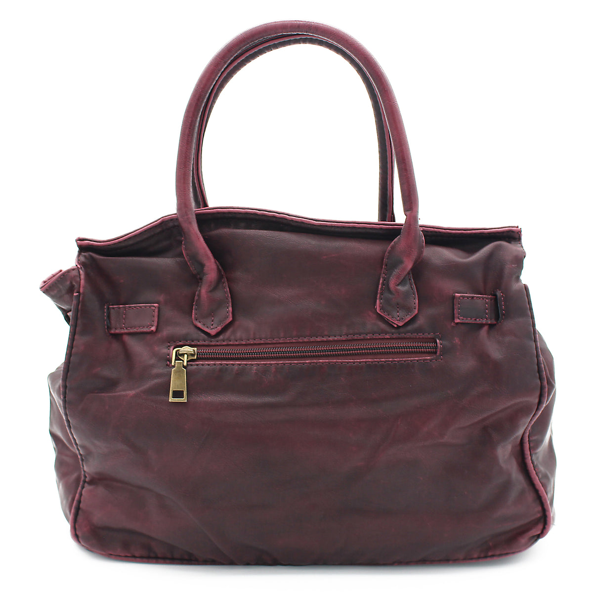 BORSA DOPPIO MANICO BORDEAUX 