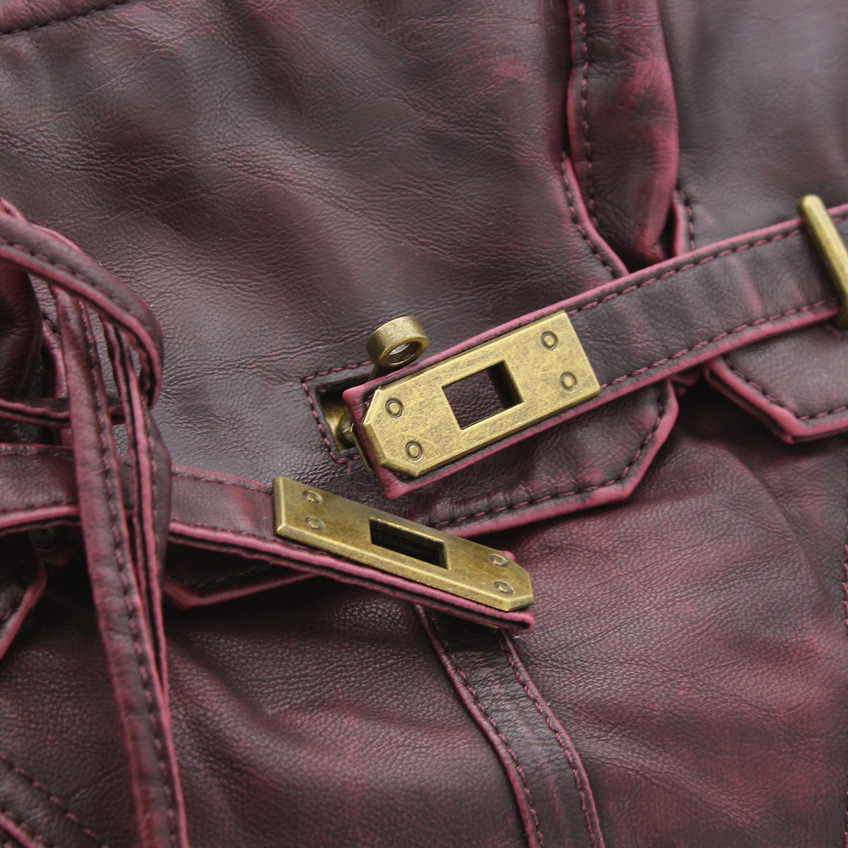 BORSA DOPPIO MANICO BORDEAUX 