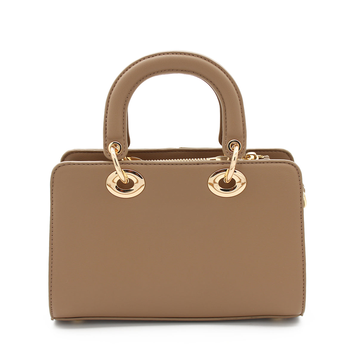 BORSA SCACCHI ECOPELLE E SUEDE CACHI 
