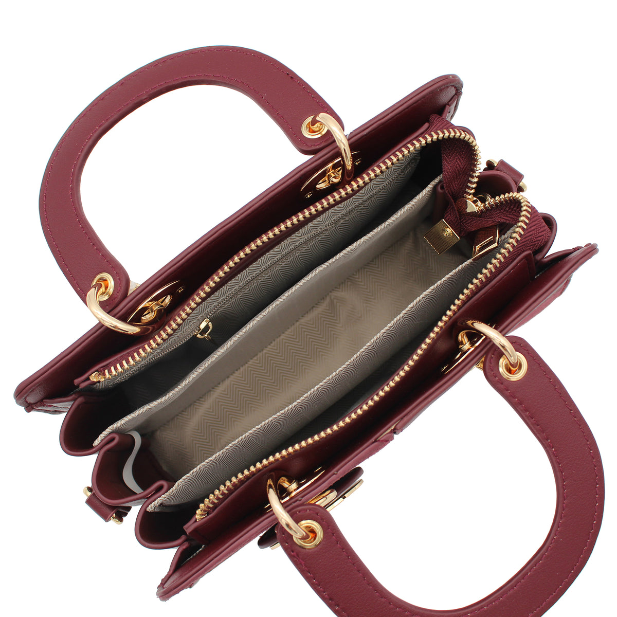 BORSA SCACCHI IN ECOPELLE E SUEDE BORDEAUX 
