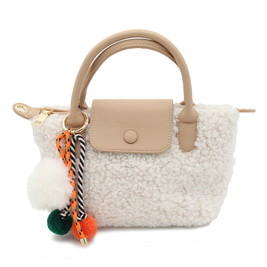BORSA TEDDY PICCOLA BIANCA 