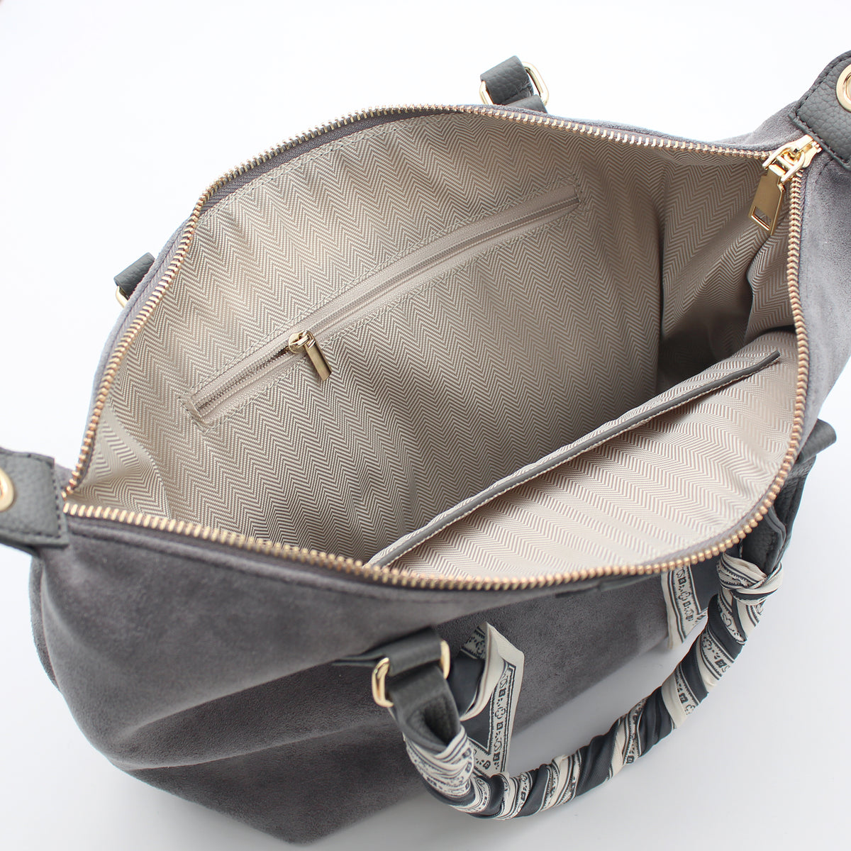 BORSA LGC FOULARD GRANDE GRIGIO 