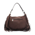 BORSA CAMOSCIO FRANGE E BORCHIE CAFFE' 