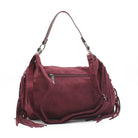 BORSA CAMOSCIO BORDEAUX BORCHIE E FRANGE 