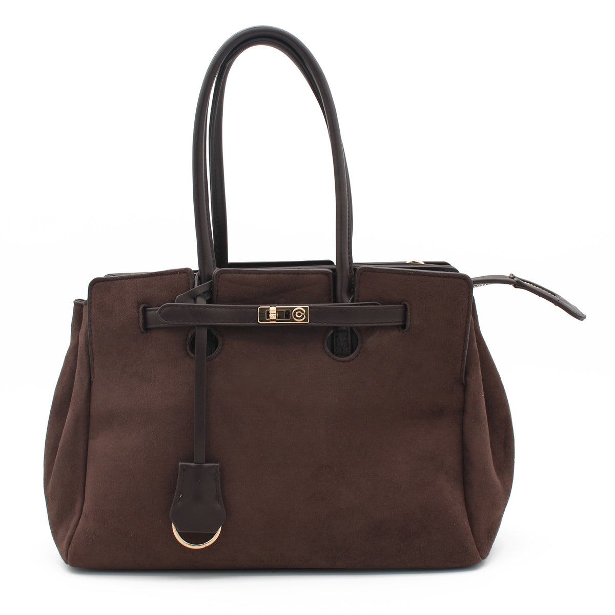 BORSA MARRONE CON CINTURINO 