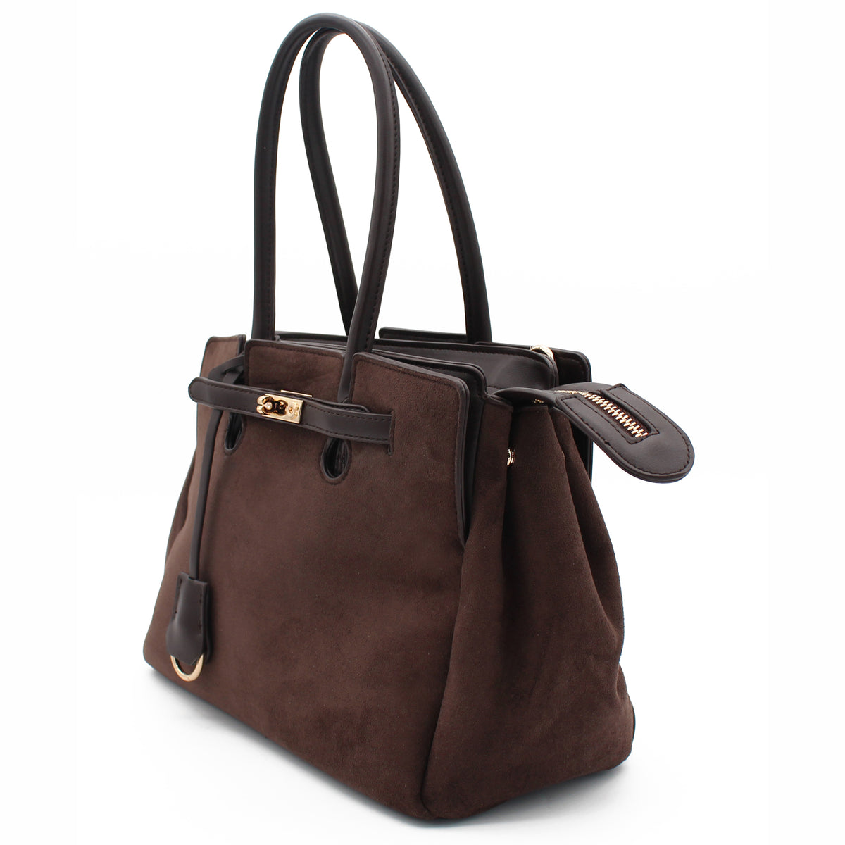 BORSA MARRONE CON CINTURINO 