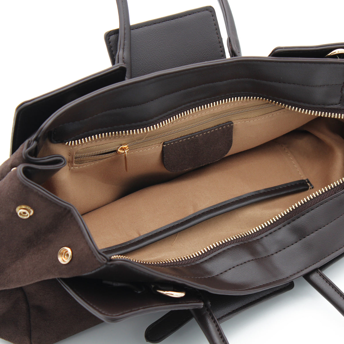 BORSA MARRONE CON CINTURINO 