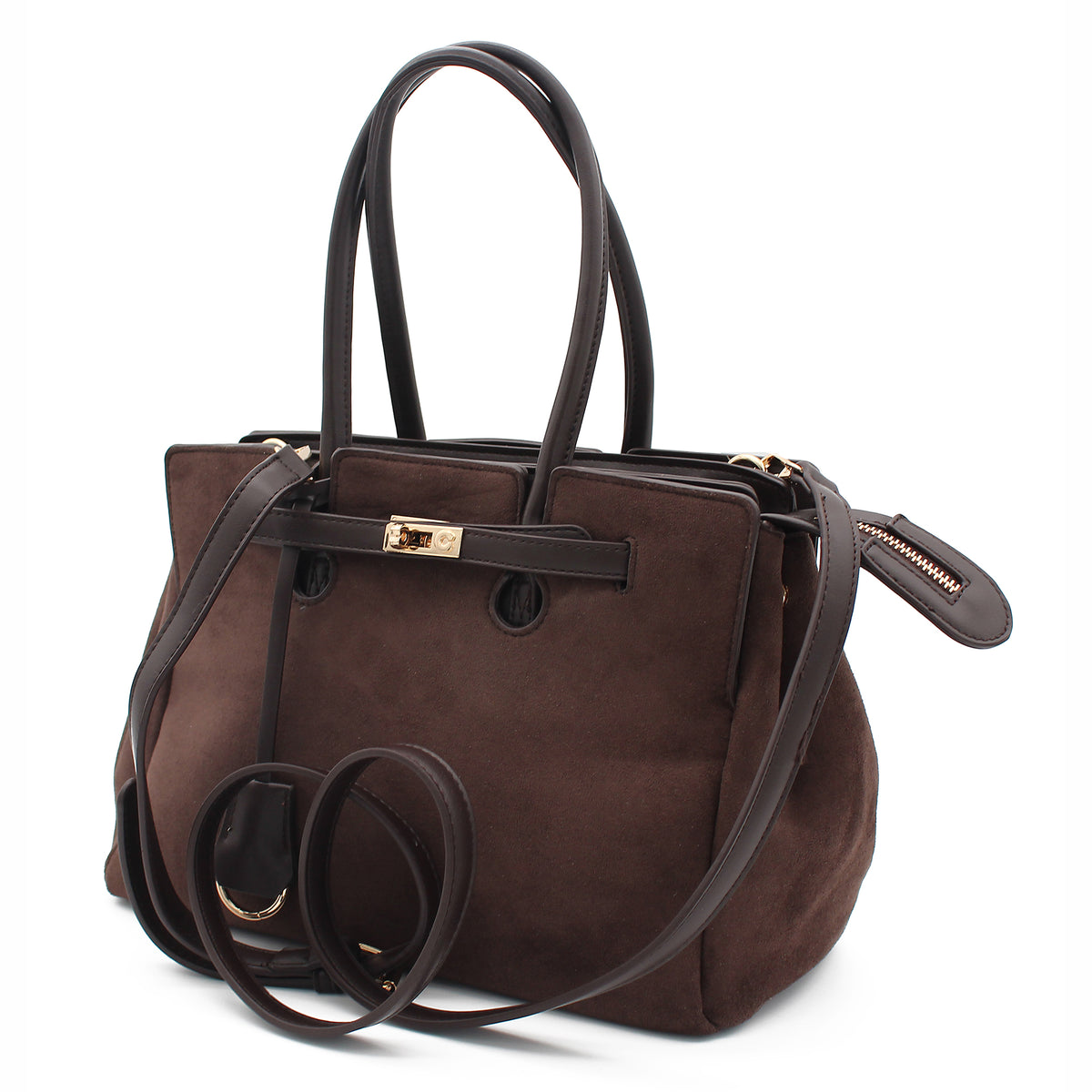 BORSA MARRONE CON CINTURINO 