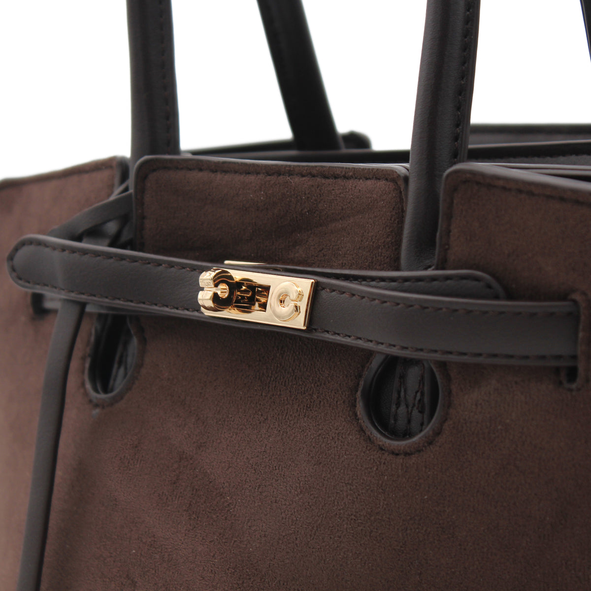 BORSA MARRONE CON CINTURINO 