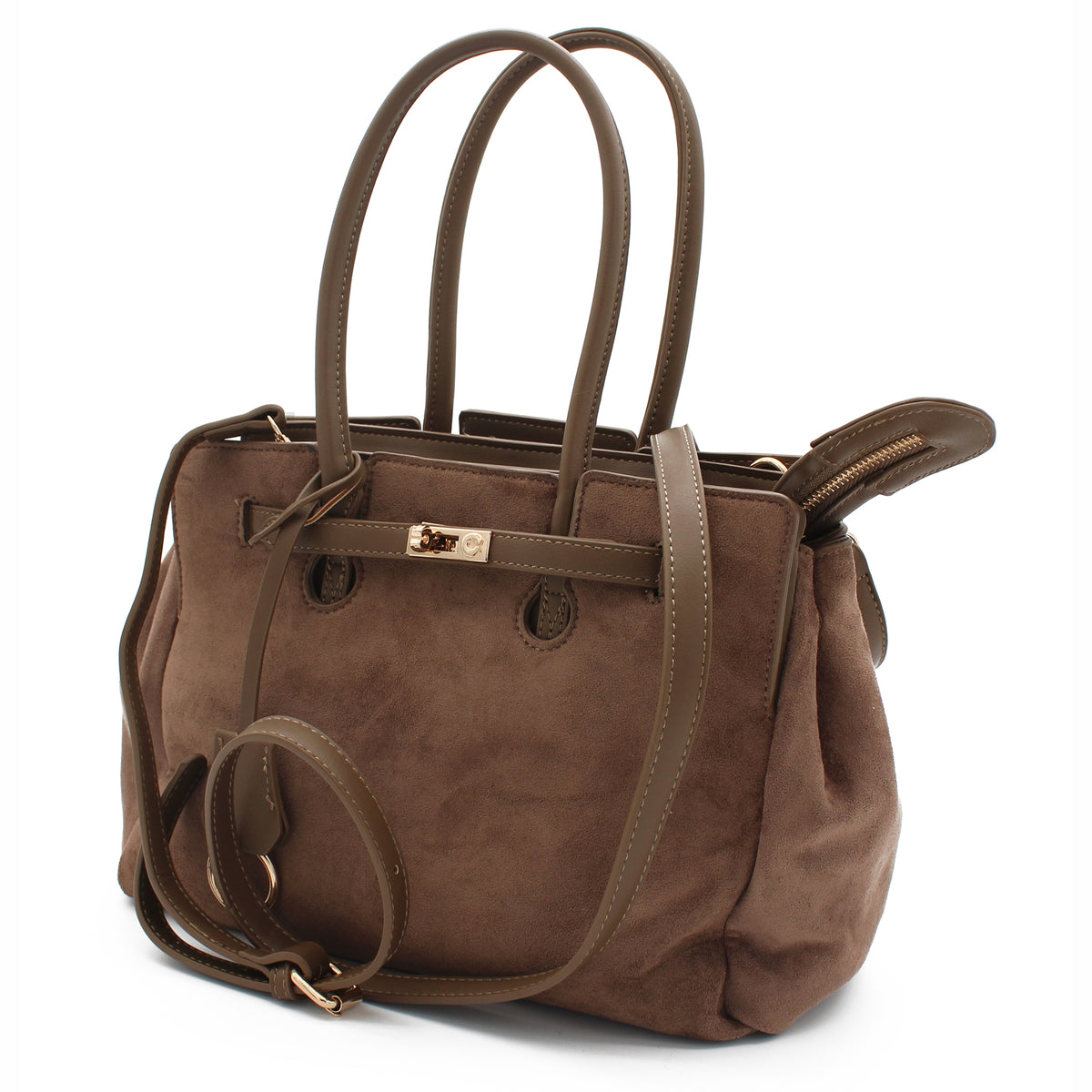 BORSA KAKI CON CINTURINO 