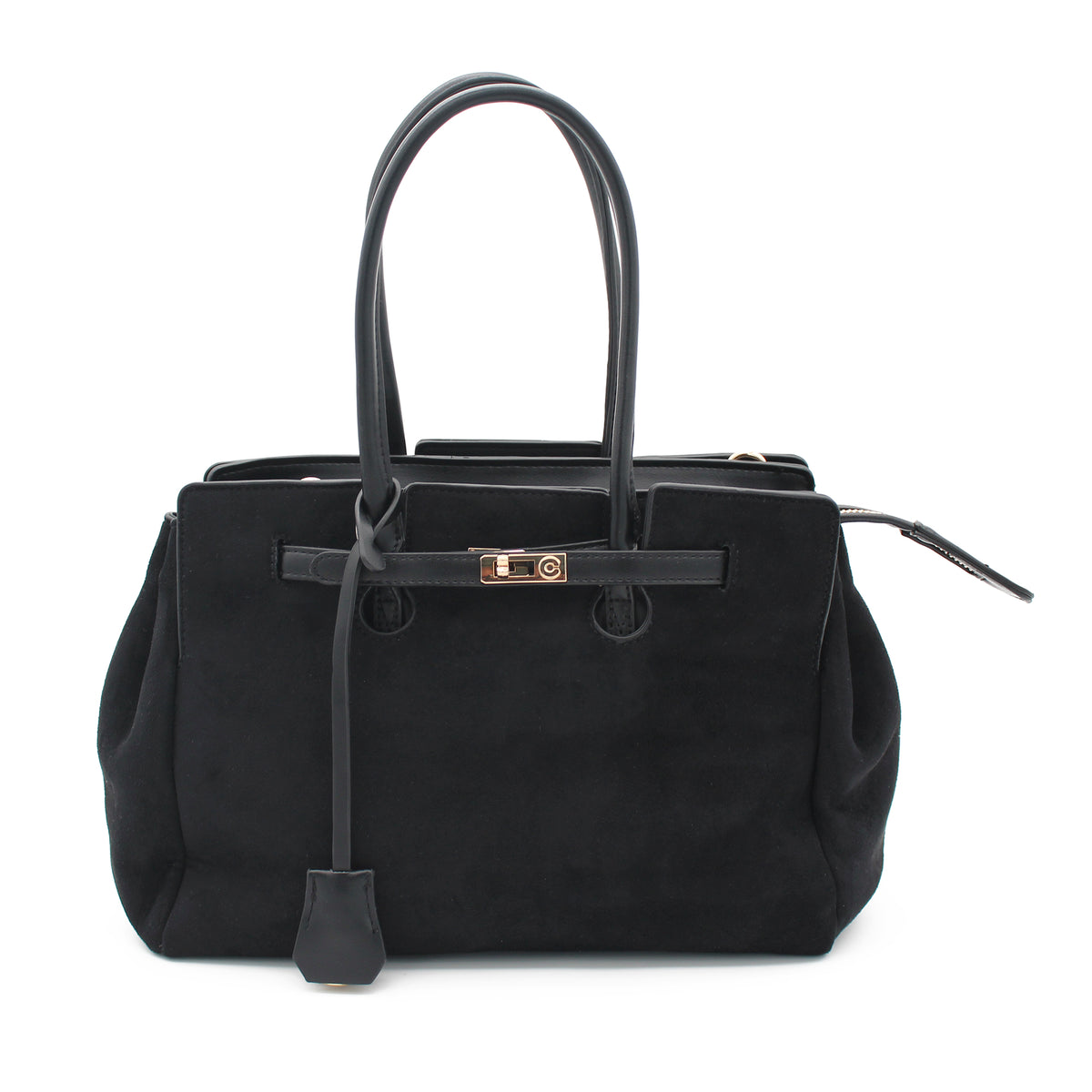 BORSA NERA CON CINTURINO 