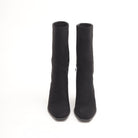 STIVALE IN CAMOSCIO NERO CON TACCO 