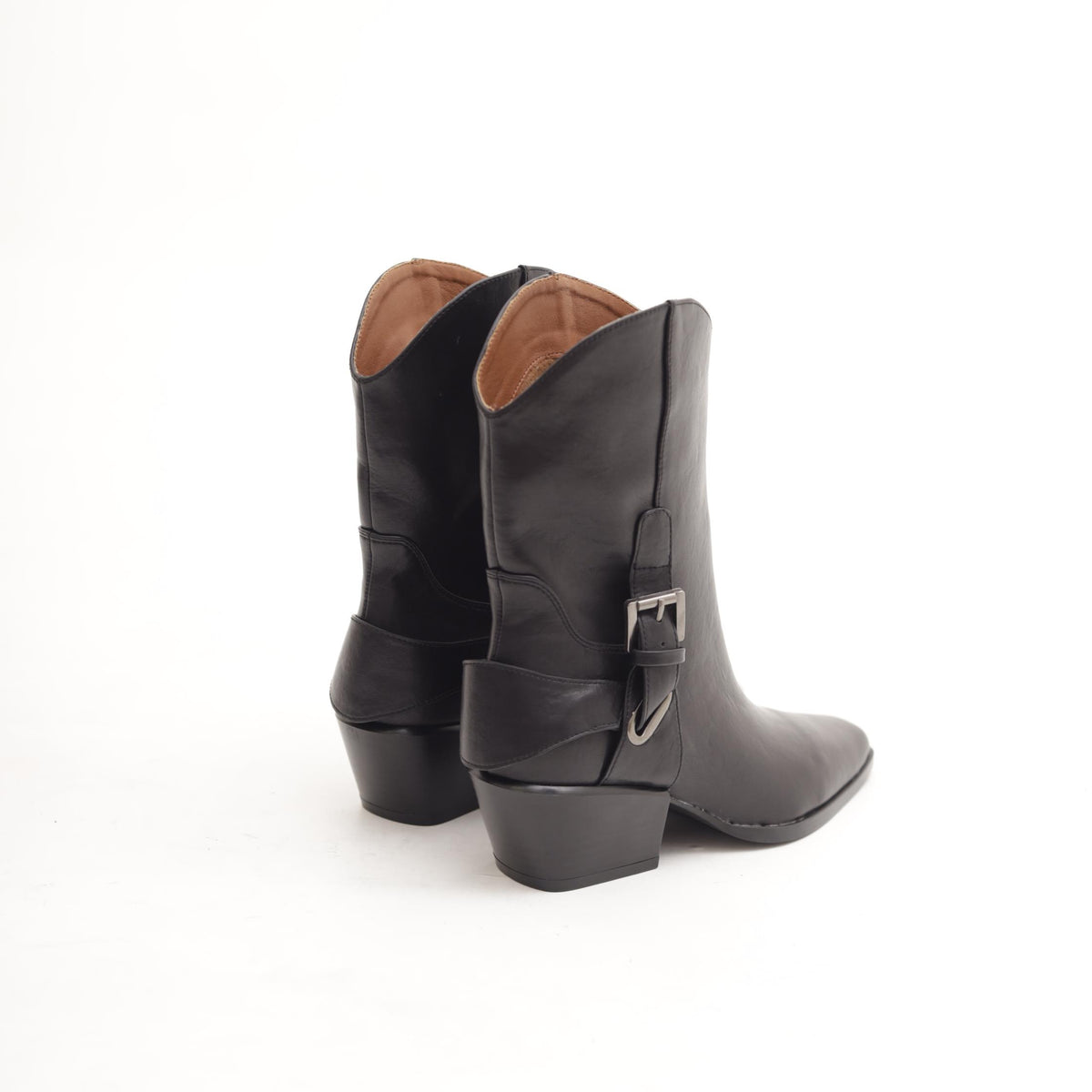STIVALETTO CAMPEROS NERO CON STAFFA 