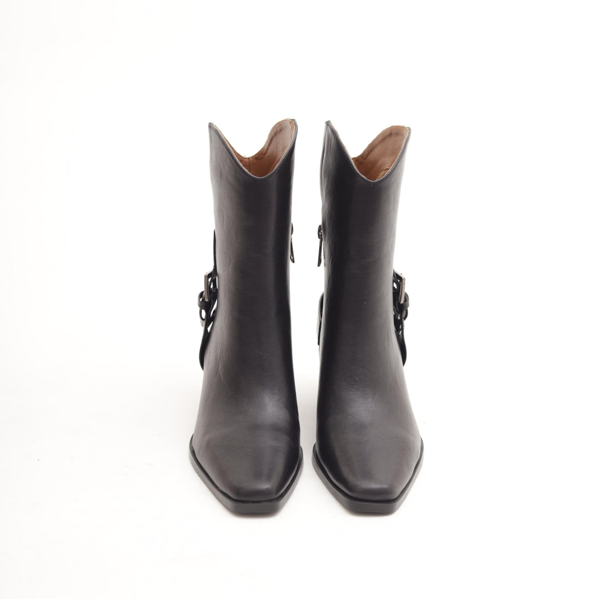STIVALETTO CAMPEROS NERO CON STAFFA 