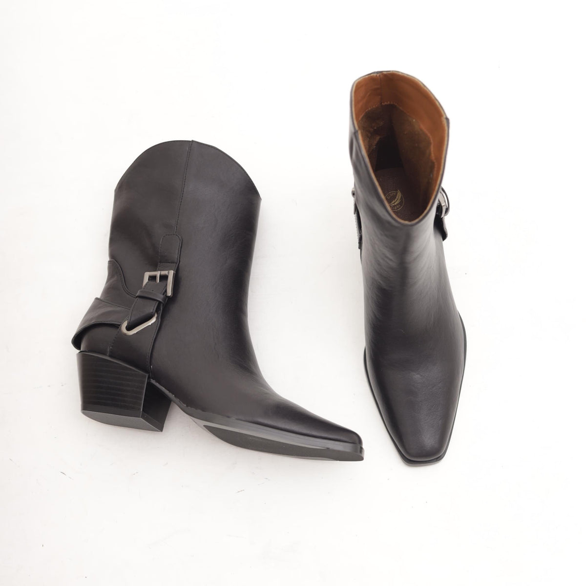 STIVALETTO CAMPEROS NERO CON STAFFA 