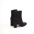 STIVALETTO CAMOSCIO NERO<BR/> 