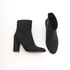 STIVALETTO CAMOSCIO NERO<BR/> 