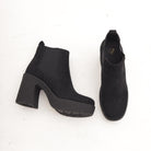 STIVALETTO PLATFORM IN CAMOSCIO NERO 