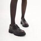 OXFORD SUOLA ALTA BORDEAUX 