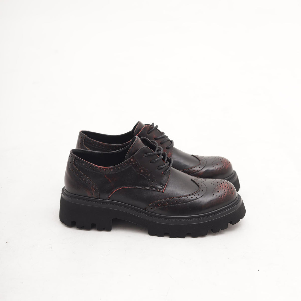 OXFORD SUOLA ALTA BORDEAUX 