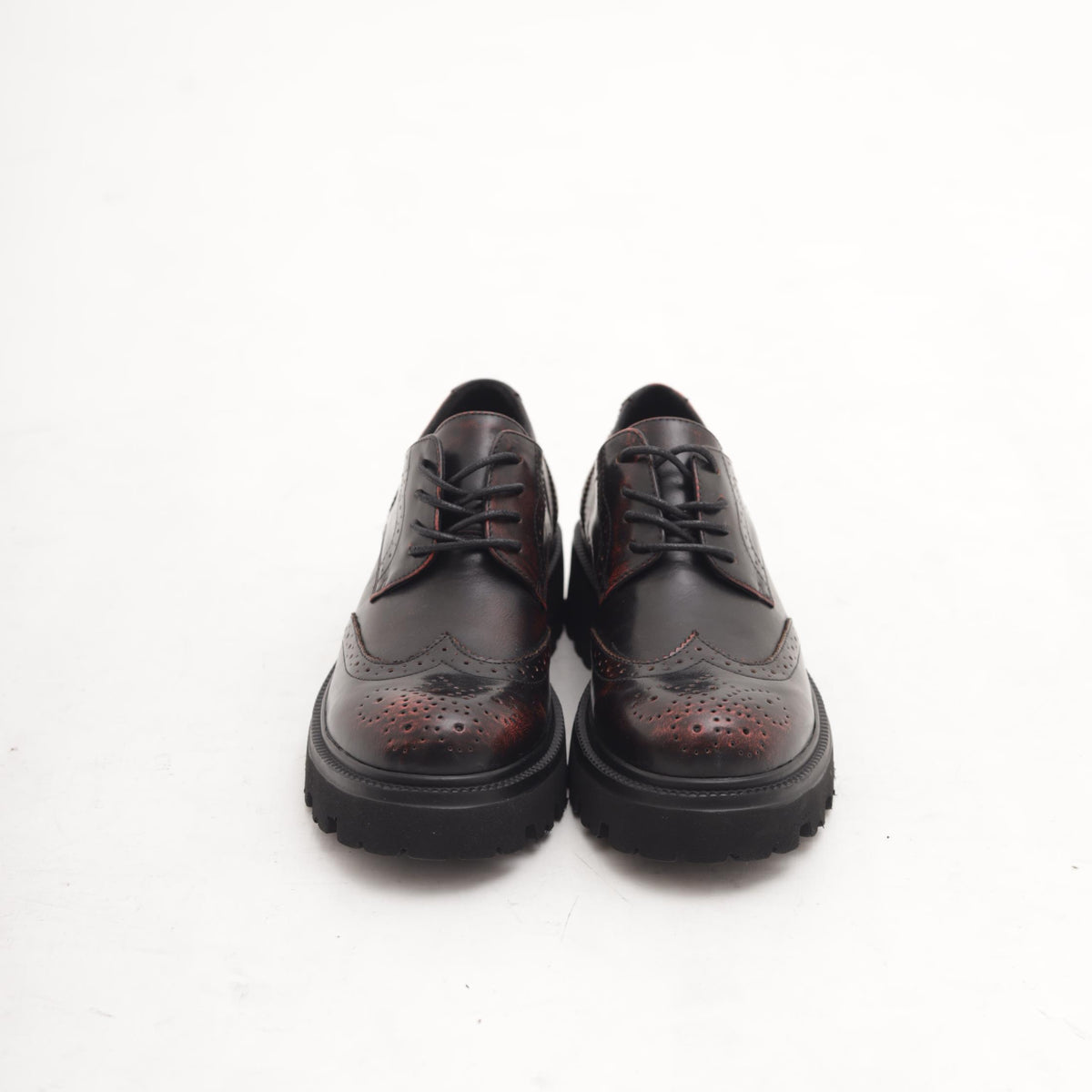 OXFORD SUOLA ALTA BORDEAUX 