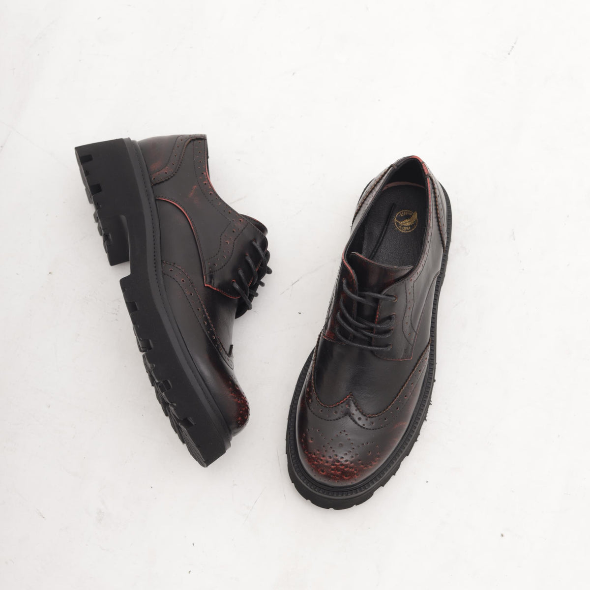 OXFORD SUOLA ALTA BORDEAUX 