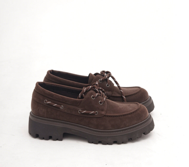 SCARPA STRINGATA VELA CAMOSCIO TESTA DI MORO 