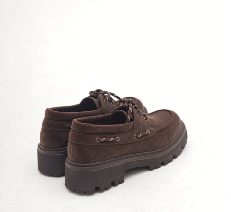 SCARPA STRINGATA VELA CAMOSCIO TESTA DI MORO 